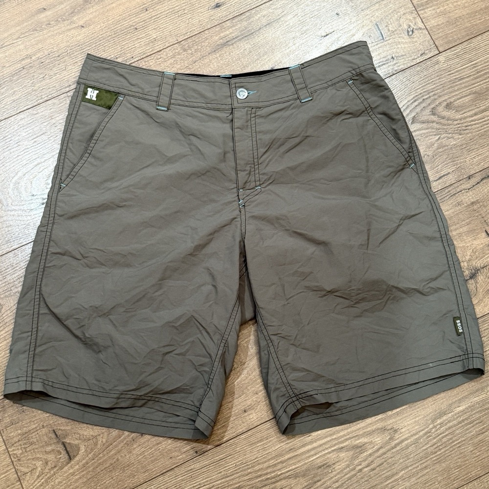 Howler Brothers Bros Horizon Hybrid Shorts Mens 34 Tan Ripstop Gorpcore Hiking